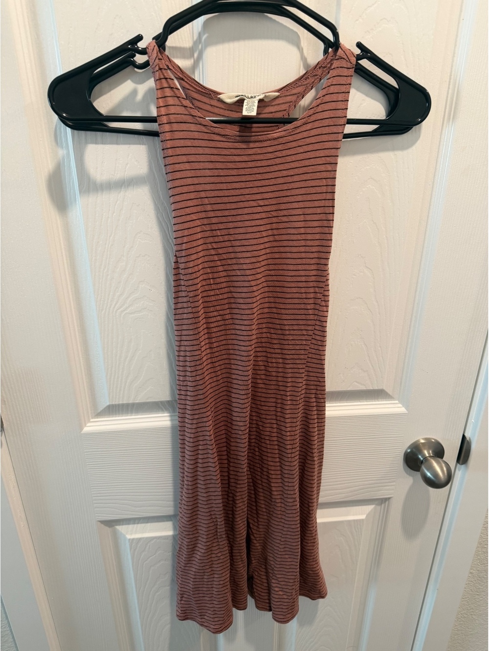 Billabong mauve striped sleeveless dress